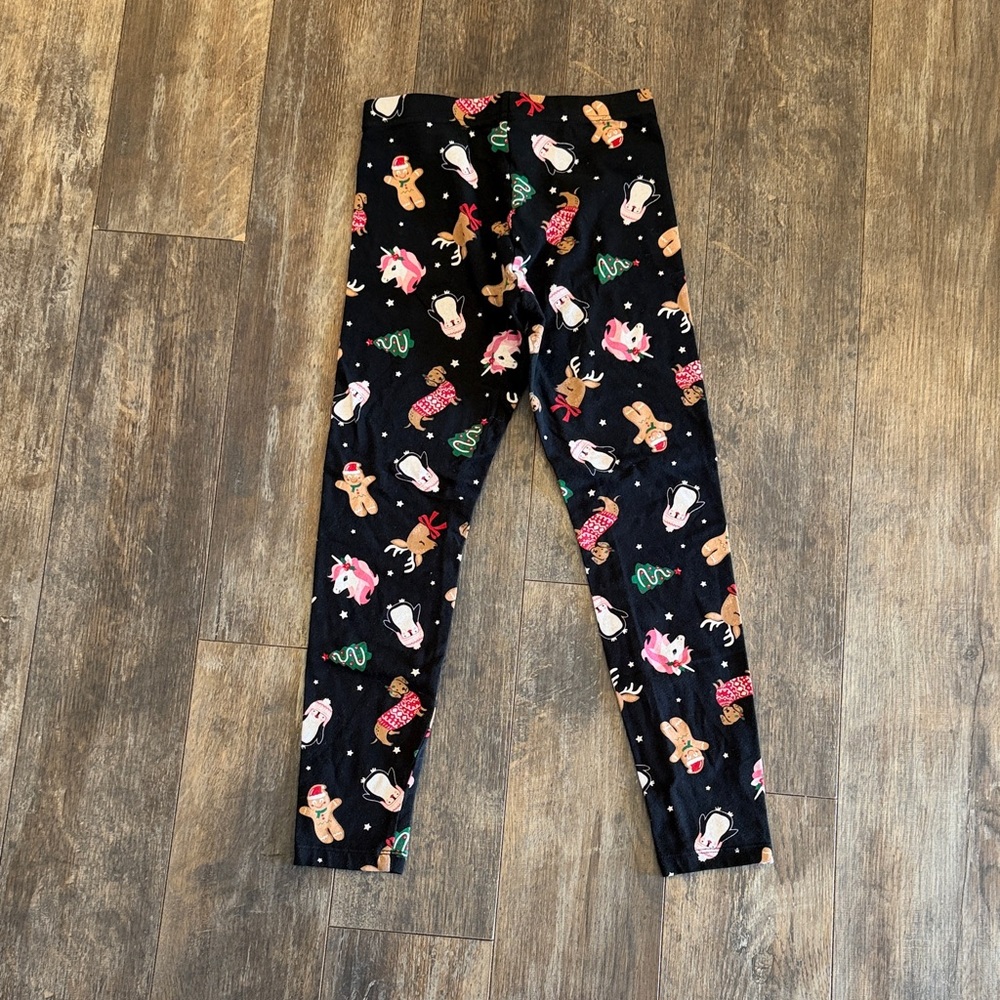 Holiday Time Black Festive Reindeer Leggings - Picture 7 of 8